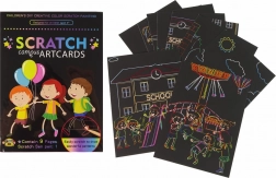 Scratch-off Coloring for Kids – School