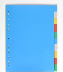 Séparateur A4 en polypropylène, 10 couleurs