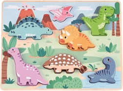 lesena 3D sestavljanka dinosavri