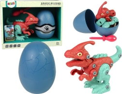 Buildable Dinosaur PARASAUROLOPHUS in Egg with Screwdriver