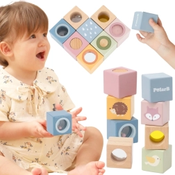 Blocs sensoriels en bois POLARB, 8 pcs