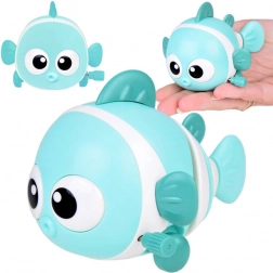 Kolorowa nakręcana zabawka Rybka Błazenek