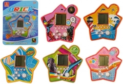 Žepna elektronska igra tetris v obliki zvezde – oranžna