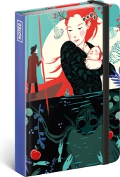 Linkovaný zápisník s autorským designem Kateřiny Bažantové 11 × 16 cm