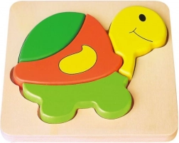 BABU Puzzle en bois petite tortue 4 pièces