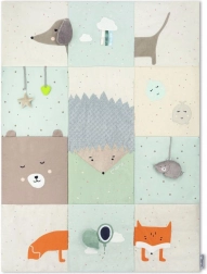 igralna podloga momi volpi patchwork 120 × 160 cm