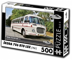 Puzzle Retro Cars Škoda 706 RTO LUX – bus, 500 pieces