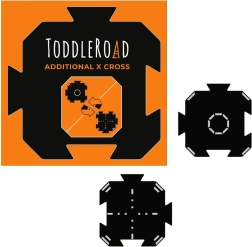 Toddleroad roundabout and intersection – flexible road, 2 silicone pieces