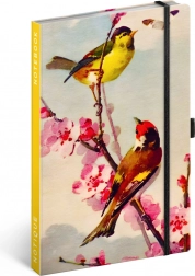 NOTIQUE Notebook Birds – Sakura by Kateřina Winterová