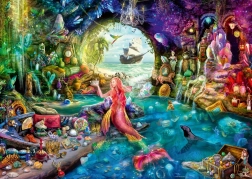 Puzzle Ravensburger Tesoro misterioso della sirena 1000 pezzi