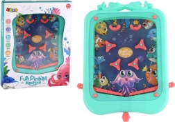 Tabletop game mini pinball with ball – green