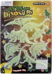 Glow-in-the-dark adhesive dinosaurs