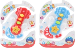 Children's light and sound battery-powered guitar