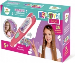 Diamanti scintillanti per capelli con applicatore e clip