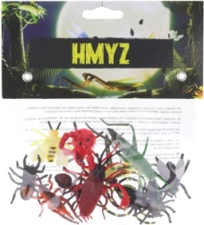 Set of 12 Plastic Insect Figures