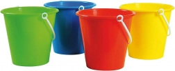 Plastic emmertje voor zand en water (kleurenmix)