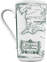 Tazza in ceramica Il Signore degli Anelli – mappa bianca 470 ml