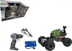 RC kaszkadőr autó zöld 1:16