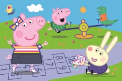 Minipuzzle 54 dílků PEPPa PIG – Šťastný den