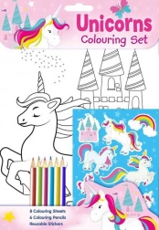 unicorn coloring set
