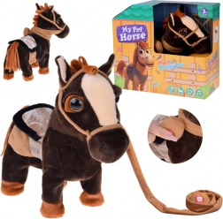 Interactive dancing plush pony with leash and country sounds