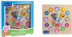 Wooden Learning Clock Peppa Pig
