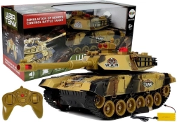 Large RC Tank 2.4 GHz with lights and sounds, yellow