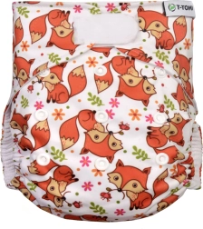T-TOMI Couche-culotte AIO - set de change à scratch Foxes
