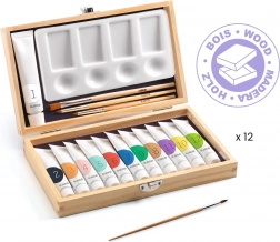 Artistic Gouache Paint Box - Djeco 12 pcs