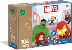 CLEMENTONI Play for Future Marvel Avengers puzzle, 104 darab