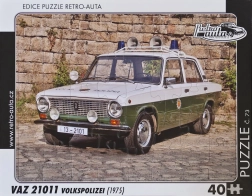 Sestavljanka RETRO-AUTA VAZ 21011 Volkspolizei 40 koščkov