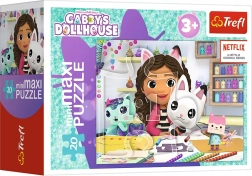 puzzle 20 minimaxi la maison des chats de gabi 20 pièces trefl