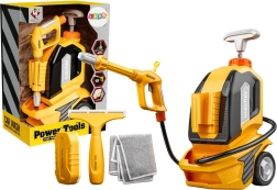 dziecięca myjka ciśnieniowa z funkcją wodną ze ściągaczką, gąbką i ściereczką