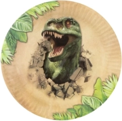 Dinosaur paper plates 22.5 cm, 6 pcs