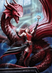 Puzzle TREFL Premium Plus Fantasy: Scarlet Magician 1000 Pieces