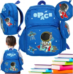 Zainetto per bambini astronauta per prescolari 30x14x23 cm