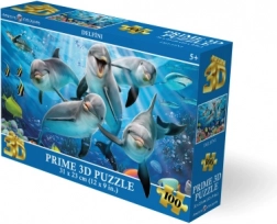 3D-puzzel dolfijnen 100 stukjes (31 × 23 cm)