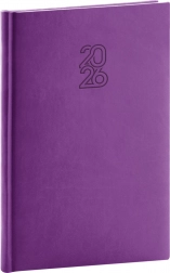 Weekly Diary NOTIQUE Purple 2026, 15 x 21 cm