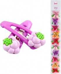 Sponke za lase s sadnim motivom, 2 kosa