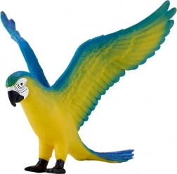 MOJO blue-and-yellow macaw – hand-painted parrot figurine