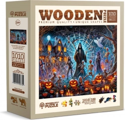 Dřevěné puzzle Halloweenský pán smrti 1010 dílků