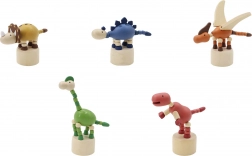 Dinosauro in legno schiacciabile