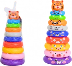 Colorful Pyramid with Rings and Stickers Little Tiger
