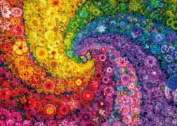 Puzzle Swirling Colors in Bloom 2000 pieces