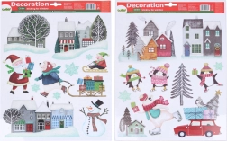 Christmas window decorations 41 × 29 cm