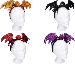 Serre-tête de carnaval avec oreilles et décoration araignée