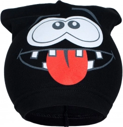 Cappellino primaverile per bambini New Baby sorriso nero