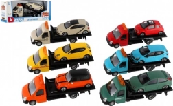 Bburago tow truck with car 1:43, die-cast model 21 cm, assorted colors