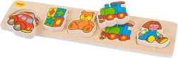 Leseni vstavljivi puzzle Bigjigs Baby