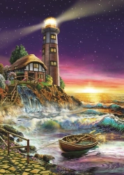Sunset at the Lighthouse Puzzle 500 pieces